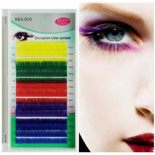Eyelash silk colorful Deco